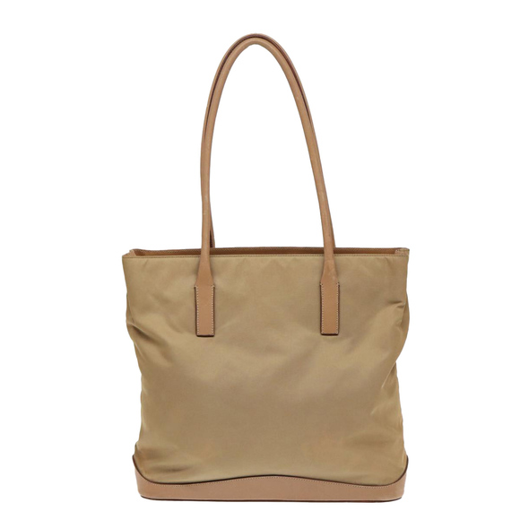 PRADA Tote Bag Nylon Beige Auth bs16845 - Picture 13 of 16
